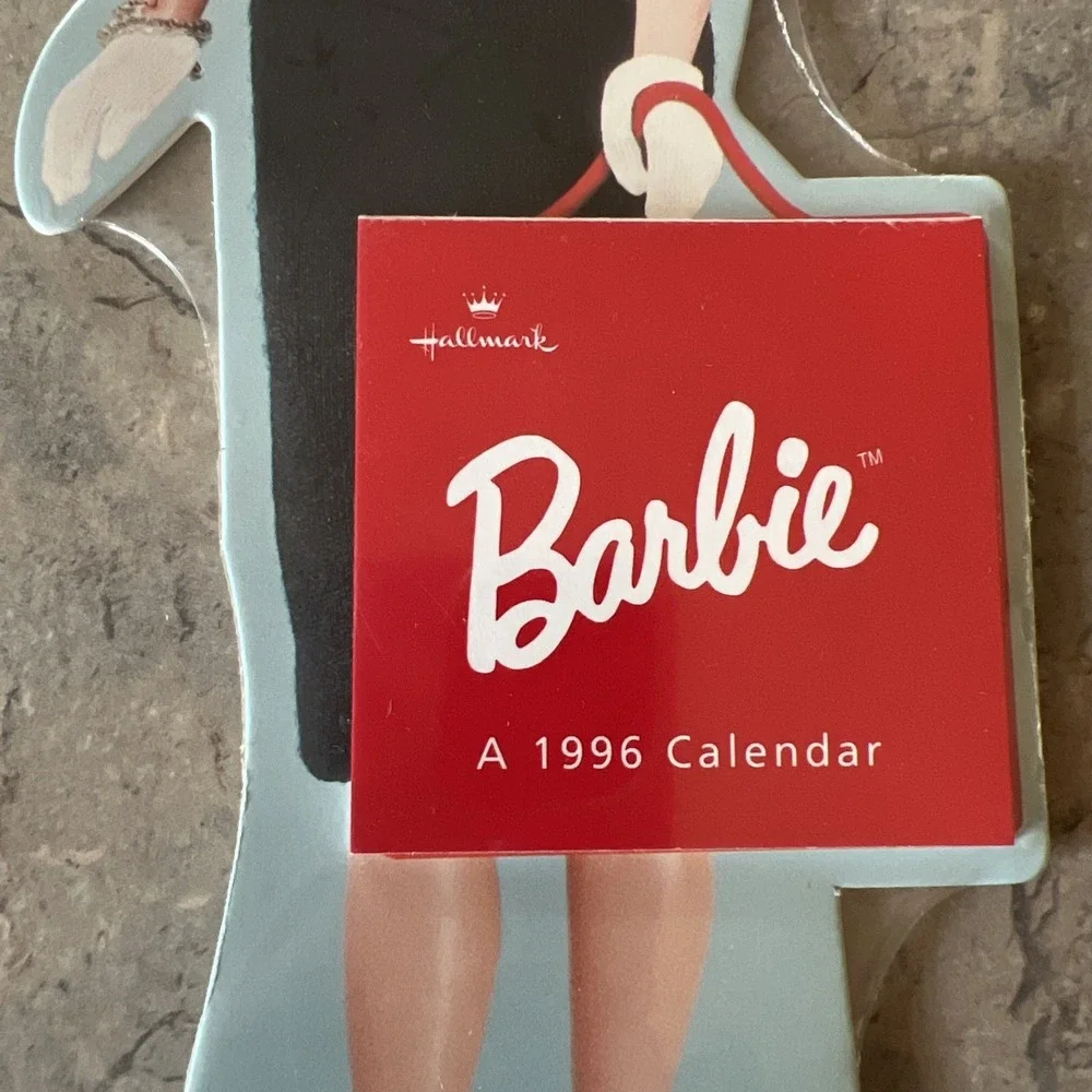 Hallmark 1996 Barbie Die Cut Calendar New In Original Shrink Wrap